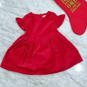 🌹Gymboree Red Velvet dress with lining